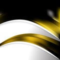 Cool Gold Wave Business Background