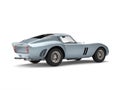 Cool gray blue vintage sports car Royalty Free Stock Photo