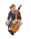 Cool guitarist Royalty Free Stock Photo