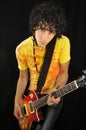 Cool guitarist Royalty Free Stock Photo