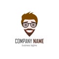 Cool guy/man/boy head logo - Adventure guy