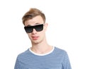 Cool guy with sunglasses Royalty Free Stock Photo