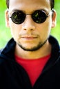 Cool guy wearing sunglasses Royalty Free Stock Photo
