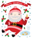 Cool Happy Santa Eating Cookies