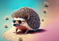 Cool Hedgehog Stylish Shades On Pastel Paradise