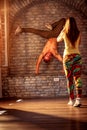 Cool hip-hop dancer performing Royalty Free Stock Photo