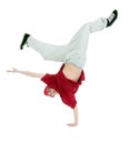 Cool hip hop style dancer.breakdance Royalty Free Stock Photo