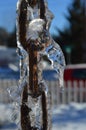 Cool icicles on a drip chain