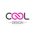 Cool infinity vector logo Royalty Free Stock Photo