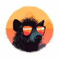 Cool Javelina In Sunglasses