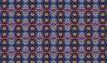 Blue Kaleidoscope pattern background art