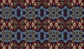 Floral Mosaic Kaleidoscope pattern background art