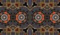 Mosaic Kaleidoscope pattern background art