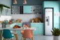 Cool Kitchen Oasis: Transform Spaces with Stunning Cool Color Palette Designs Generative AI
