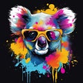 Cool Koala Clip Art or T-Shirt Design