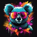 Cool Koala Clip Art or T-Shirt Design