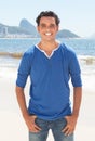 Cool latin guy at Copacabana beach at Rio de Janeiro