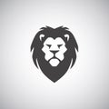 Cool Lion Head Logo Vector Template