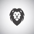 Cool Lion Head Logo Vector Template Royalty Free Stock Photo