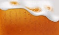 Cool liquid drink.Vector illustration of realistic light or dark beer Royalty Free Stock Photo