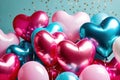 Cool love romantic heart and star shaped balloons