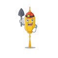 Cool Miner lamp hanging of cartoon mascot style