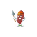 Cool Miner sweet potatoes cartoon character design style