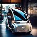 Cool futuristic electric concept car - ai generated image