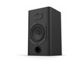 Cool modern matte black bass sub woofer speaker Royalty Free Stock Photo