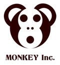 Cool Modern Minimal Monkey Logo Vector Illustration