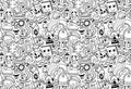 Cool modern seamless pattern