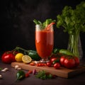 Refreshing and Savory Gazpacho with Fresh Vegetables