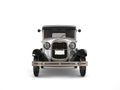 Cool oldtimer silver vintage car - front view Royalty Free Stock Photo