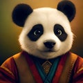 Cool panda illustration - ai generated image