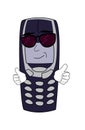 Cool phone cartoon