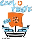 cool pirate print vector art