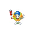 Cool Plumber chinese circle feng shui on mascot picture style