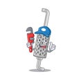 Cool Plumber exhaust pipe on mascot picture style