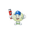 Cool Plumber green hoppang on mascot picture style