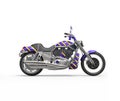 Cool purple heavy bike