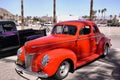 Cool Red-Orange Ford DeLuxe Coupe Royalty Free Stock Photo