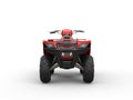 Cool red quadricycle - front view Royalty Free Stock Photo