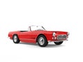 Cool Red Vintage Convertible Car - Beauty Shot