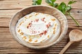 Cool refreshing bowl of Oriental raita