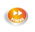 Cool rewind button Royalty Free Stock Photo