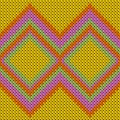 Cool rhombus argyle knit texture geometric vector