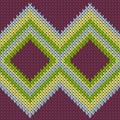 Cool rhombus argyle knitted texture geometric