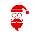 Cool Santa Claus sign - vector