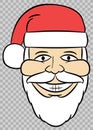 Cool Santa - Happy Christmas Santa Claus PNG Raster Design