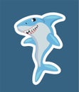 Cool shark icon